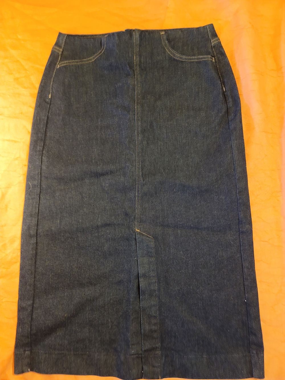 Uniqlo Dark Blue Denim Pencil Skirt - Women Jeans